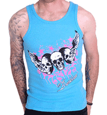 BLUE 3 SKULL WINGS
